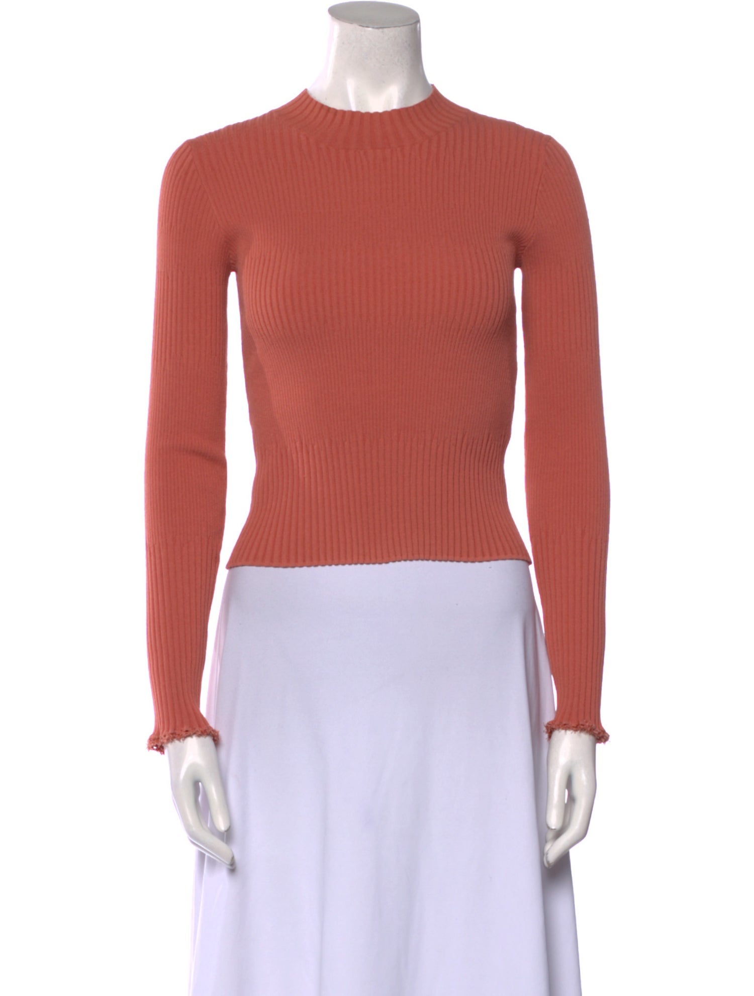 Proenza Schouler Mock Neck Long Sleeve Top